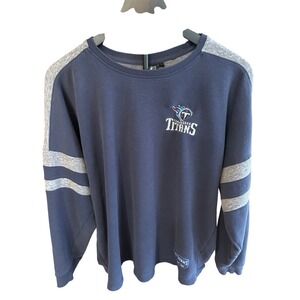 Tennessee Titans NFL Team Apparel Crew Neck Long Sleeve Sweatshirt Women's Large